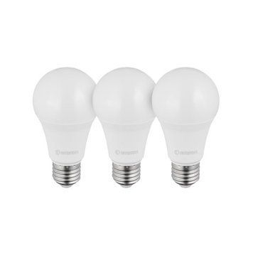 Лампы светодиодные, набор 3 шт, LED A60, E27,15Вт, 150-300В, 4000K, 30000ч, гарантия 3года INTERTOOL LL-3017 LL-3017 фото