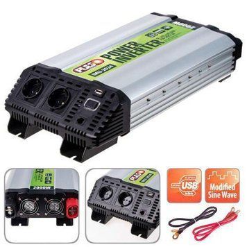 Конверт. напруги PULSO IMU-2024 24V-220V 2000W USB-5VDC2.0A/мод.хвиля/клеми (IMU-2024) IMU-2024 фото