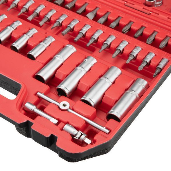 Набір інструментів на 2 трещітки1/2" - 1/4" 94 од. INTERTOOL ET-9094 (ET-6094SP) ET-9094 фото