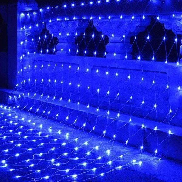 Гирлянда Новогодняя Сетка На Окно, 200 LED лампочек, 2x2 метра, Синяя RD71601 фото