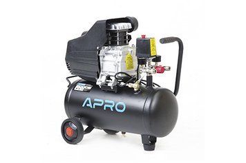 Компрессор одноцилиндровый 1,5кВт 205л/мин 8бар 24л (2 крана) APRO 850175 850175 фото