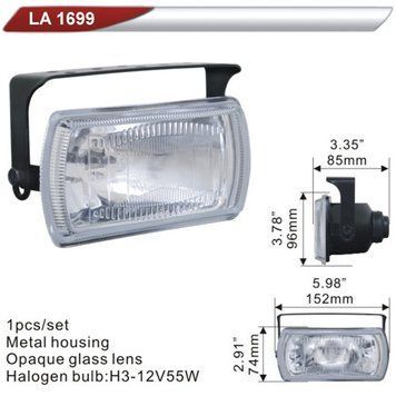 Фара дополнительная DLAA 1699-W/H3-12V-55W/152*74mm (LA 1699-W) LA 1699-W фото