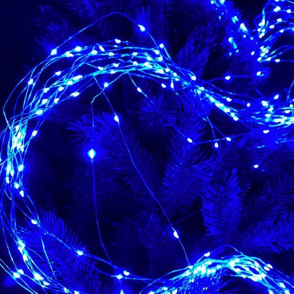 Гирлянда Конский хвост 340LED 2м с контроллером, Цвет ламп Синий RD245 фото