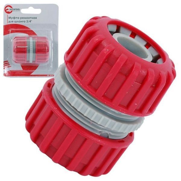 Муфта ремонтно-соединительная для шланга 3/4". INTERTOOL GE-1014 GE-1014 фото