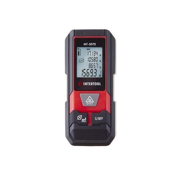 Дальномер лазерный 20 м ч/б дисплей с подсветкой INTERTOOL MT-3070 MT-3070 фото