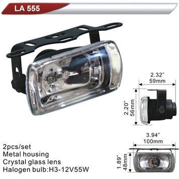 Фара додаткова DLAA 555-W/H3-12V-55W/100*48mm (LA 555-W) LA 555-W фото
