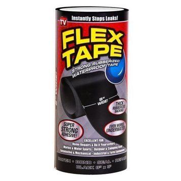 Стрічка скотч надміцна FLEX TAPE 30 см (Чорний/Білий) NF-00005728 фото
