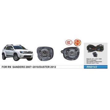 Фары доп.модель Renault Sandero 2007-10/Duster 2012-/RN-0143W/H11-55W/эл.проводка (RN-0143W) RN-0143W фото