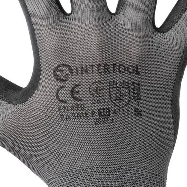 Перчатки трикотажные с нитриловым покрытием, 10" INTERTOOL SP-0122 SP-0122 фото