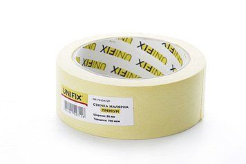 Стрічка клейка малярська MR-7830472P преміум 38 мм*40м UNIFIX MR-7830472P MR-7830472P фото