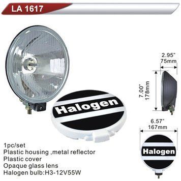 Фара додаткова DLAA 1617-W/H3-12V-55W/D=167mm/кришка (LA 1617-W) LA 1617-W фото