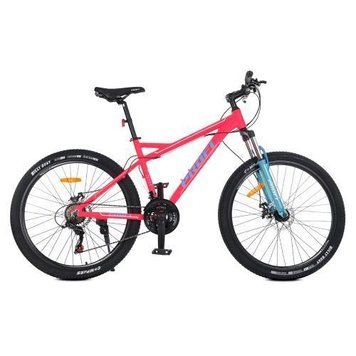Велосипед 26 d.G26BELLE A26.1 (1шт)алюм. рама 17",SHIMANO 21SP, алюм.DB,FW TZ500,малиново-бірюзовий G26BELLE A26.1 фото