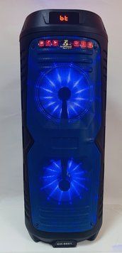 Портативна Бездротова Bluetooth колонка+світломузика, мікрофон, пульт Model CH-6601 CH-6601 фото