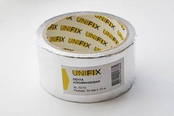 Лента клейкая алюминиевая 50мм*10м UNIFIX AL-5010 AL-5010 фото