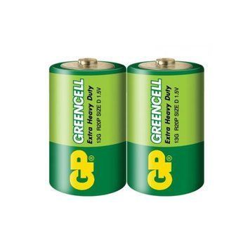 Батарейка GP GREENCELL 1.5V сольова 13G-S2, R20, D (4891199000072) 4891199000072 фото
