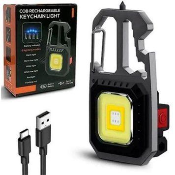 Ліхтар MULTIFUNCTIONAL 5138/KL-535-COB ULTRA (white+yellow+red), multitool, Li-Ion акум., магніт, карабін, 5138-COB ULTRA фото