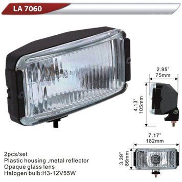 Фара дополнительная DLAA 7060-W/H3-12V-55W/182*86mm (LA 7060-W) LA 7060-W фото