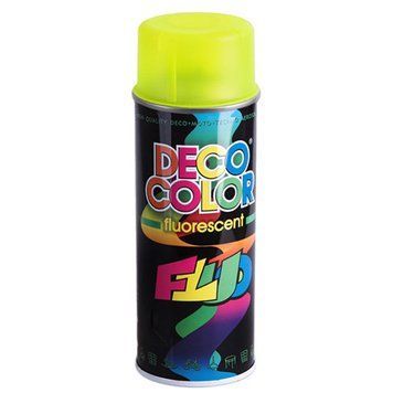 Deco Color Фарба аероз. 400ml Decoration флуоресцентна/жовтий 720323 фото