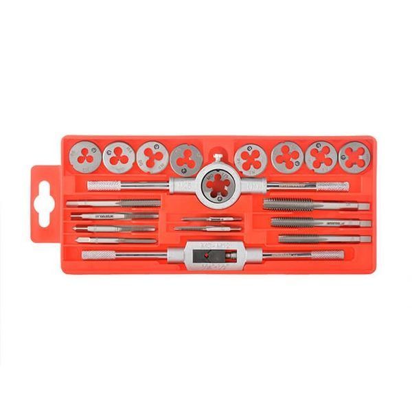 Набор плашек M3-M12 и метчиков M3-M12, 20ед. INTERTOOL SD-8020 SD-8020 фото