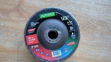Круг лепестково-торцевой керамический Р120 прямой 125х22.2мм (Т27) (КЛТ) APRO PRO 830501 830501 фото
