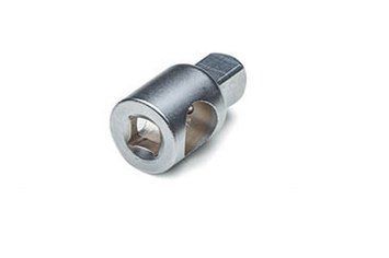 Переходник CrV 3/8(М) x 1/2(П) с отверстием для воротка СИЛА 257103 257103 фото
