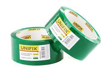 Лента клейкая упаковочная зеленая 45мм 200 SKG-5400266 UNIFIX SKG-5400266 SKG-5400266 фото