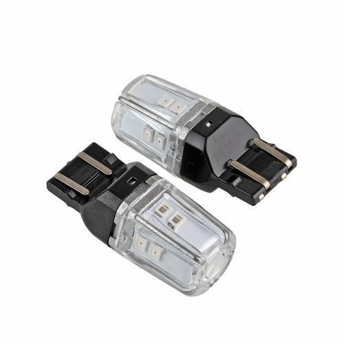 Лампа PULSO/габаритная/LED 7443/W3x16q/12SMD-2835/2контакта/9-36v/120/50lm/RED (LP-66443R) LP-66443R фото