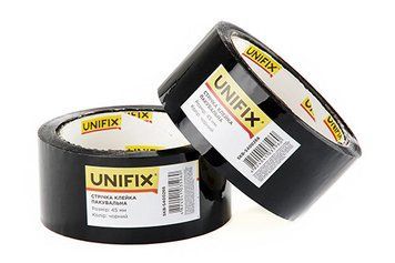 Лента клейкая упаковочная черная 45мм 200 SKB-5400266 UNIFIX SKB-5400266 SKB-5400266 фото