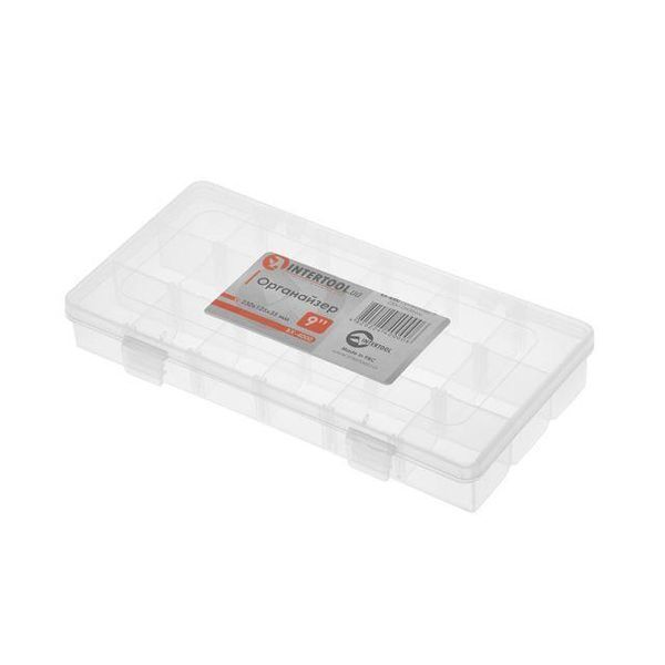 Органайзер пластиковый 9" 230x125x35 мм INTERTOOL BX-4000 BX-4000 фото