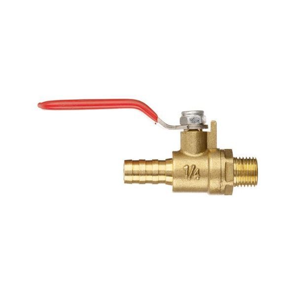 Кран шаровый воздушный, латунь, наружная резьба 1/4" на шланг 10мм, STORM INTERTOOL PT-1890 PT-1890 фото
