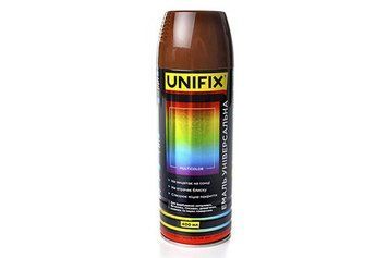 Эмаль универсальная акриловая RAL8008 коричневый оливковый глянец 400мл UNIFIX 951033 951033 фото