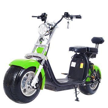 Электроскутер Citycoco Long 1500W, 60V12Ah, Green r804d/1500Gn фото