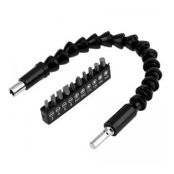 Подовжувач гнучкий для викрутки та дриля Flexible Screw Tool набір 10в1 NF-00007065/5254 фото