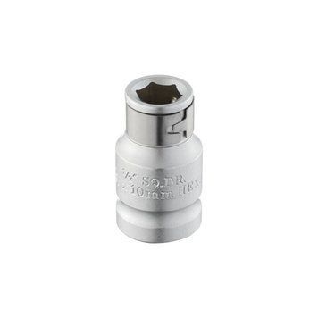 Переходник квадрат 1/2"x шестигранник 10 мм, CrV INTERTOOL ET-1108 ET-1108 фото