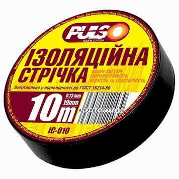 Изолента PULSO PVC 10м черная (ІС 10Ч) ІС 10Ч фото