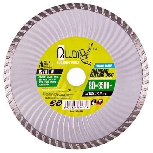Alloid. Диск алмазний відрізний Turbo Wave 180 мм (DS-7180TW) DS-7180TW фото