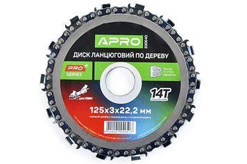 Диск ланцюговий для КШМ 125х22.2 14Т PRO APRO 830640 830640 фото