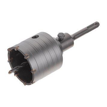 Комплект: Сверло корончатое по бетону 65 мм + Переходник SDS Plus 100мм INTERTOOL SD-7065 SD-7065 фото
