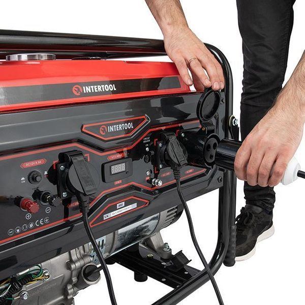 Генератор бензиновый 5/5.5 кВт, электро+ручной старт, медная обмотка STORM INTERTOOL DT-1156 DT-1156 фото