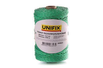 Канат полипропиленовый 2,5мм 200м UNIFIX 699621 699621 фото