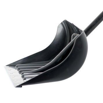 Лопата для уборки снега 505*340 мм с ручкой 1300 мм INTERTOOL FT-2022 FT-2022 фото