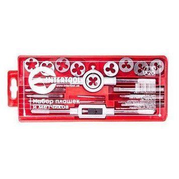 Набор плашек M3-M12 и метчиков M3-M12, 40ед. INTERTOOL SD-8040 SD-8040 фото