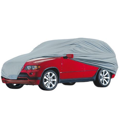 Тент автом. JC13402 L на джип/сірий мінівен з підкладкою PEVA+non PP Cotton 457х185х145 к. з. (JC1340 JC13402 L фото