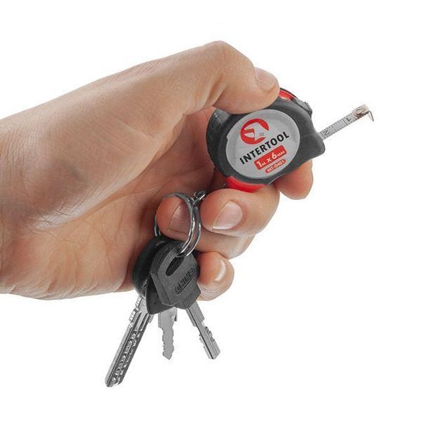 Рулетка с фиксатором 1м*6мм INTERTOOL MT-0401 MT-0401 фото
