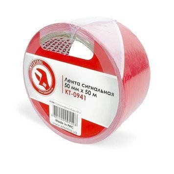 Лента сигнальная 50 мм*50 м INTERTOOL KT-0941 KT-0941 фото