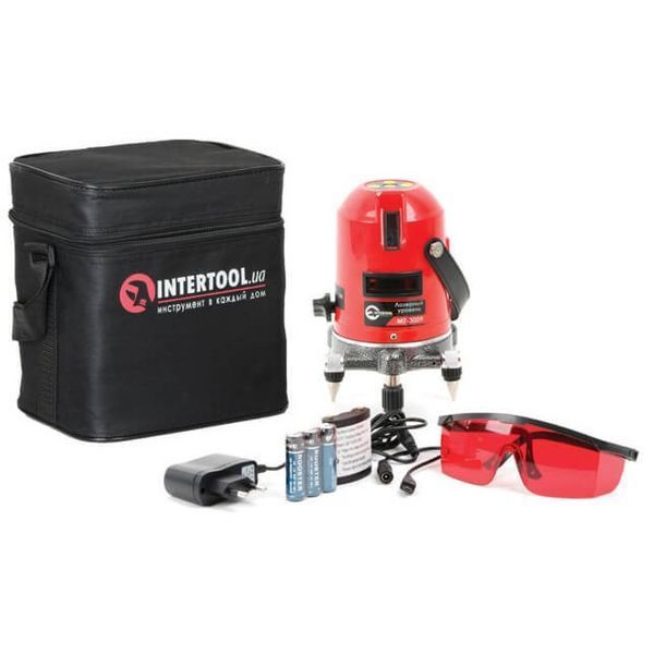 Уровень лазерный 2 лазерные головки. INTERTOOL MT-3009 MT-3009 фото