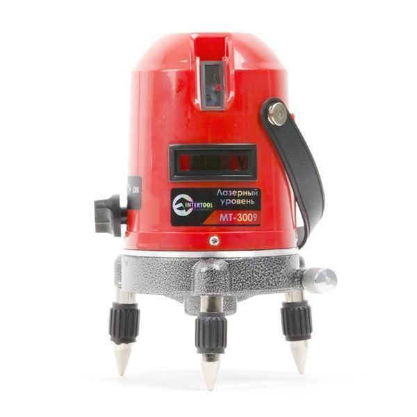 Уровень лазерный 2 лазерные головки. INTERTOOL MT-3009 MT-3009 фото