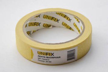Лента клейкая малярная 25мм*40м MR-7520472 UNIFIX MR-7520472 MR-7520472 фото