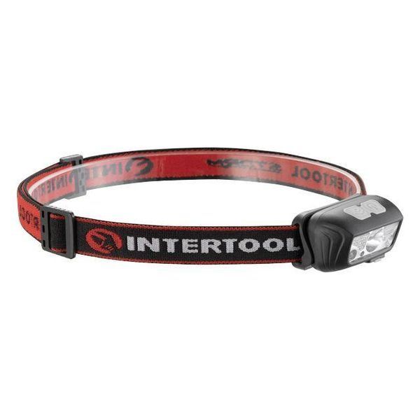 Ліхтар налобний акумуляторний XPE+2SMD+2RED SMD, 6 режимів роботи, сенсор, STORM INTERTOOL LB-0310 LB-0310 фото
