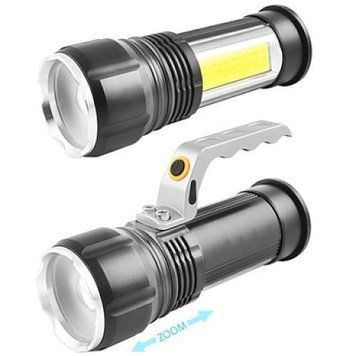 Ліхтар переносний Police S912-XPE+COB (white+red), 2x18650, zoom, ЗП 220V/12V, Box S912-XPE+COB фото
